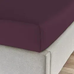 TRAUMSCHLAF Betttuch Feinbiber Haustuch Bettlaken in lila von Traumschlaf