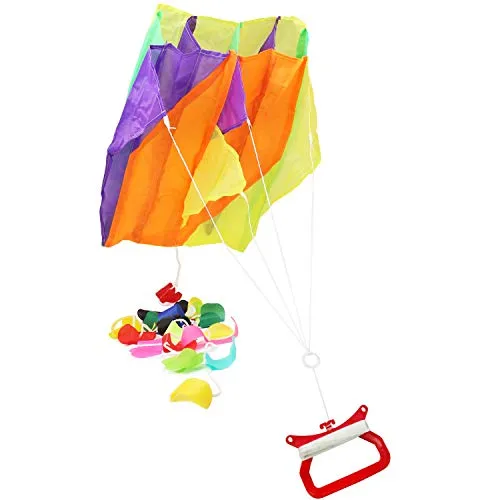 com-four® Flugdrachen in bunten Farben für Kinder - Wind-Drache mit 30 Meter Langer Schnur - Einleiner Drachen in verschiedenen Modellen [Auswahl variiert] (01 Stück - Flugdrache 60 x 51 cm)