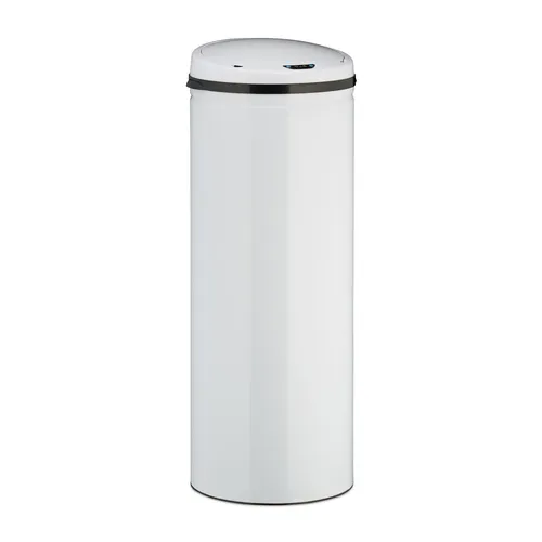 Sensor Mülleimer 50L - Batteriebetriebene Automatik - Moderner 50L Edelstahl Mülleimer mit Sensorfunktion für hygienisches Entsorgen. Ideal für alle Wohnräume und sorgt für müheloses Abfallmanagement.