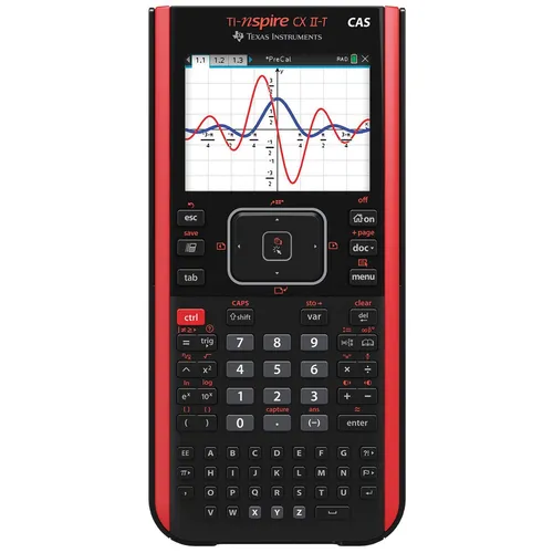 TI-Nspire CX II-T CAS Grafikrechner - Farbdisplay & Touchpad - Taschen- & Tischrechner mit USB und programmierbarem Farbdisplay, ideal für komplexe Mathematik und Ingenieurwissenschaften.