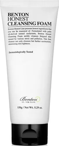 Benton Gentle Honest Cleansing Foam, 150 g - Tagespflege: Sanfte Reinigung für alle Hauttypen, entfernt Unreinheiten und sorgt für ein frisches Hautgefühl.