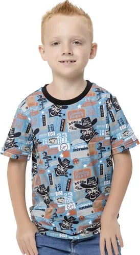 Jungen-T-Shirt Wild Wild West - Blau - 152