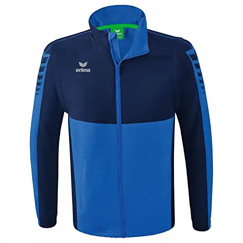 Erima Unisex Six Wings Jacke mit abnehmbaren Ärmeln, new royal, 3XL - Funktionsjacken aus wind- und wasserabweisendem Material, ideal für wechselhaftes Wetter mit abnehmbaren Ärmeln und kuscheligem Fleece-Innenfutter.