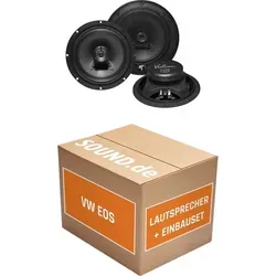 Lautsprecher Boxen Einbaupaket Seitenteil hinten Hifonics VX62 passend für VW Eos | 2x Tief-Mitteltöner mit integriertem Hochtöner 180W MAX