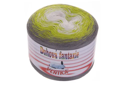 VLNIKA 200g Bobbel Wolle Duhová fantazie Farbverlauf Stricken Häkeln Häkelwolle, 800 m (Einzelknäuel, 1-St), freshness