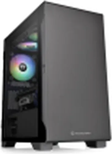 Thermaltake S100 TG Micro Tower Schwarz - PC-Gehäuse mit Tempered Glass-Seitenfenster für eine beeindruckende Sicht auf Ihre Hardware und optimalen Luftstrom.