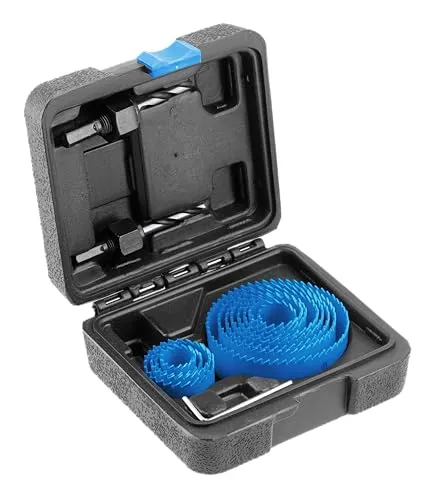 Högert Technik- Lochsägen-Set aus Kohlenstoffstahl 14-tlg.