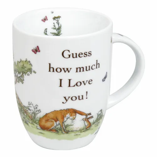 Könitz Guess How Much I love You Becher Tasse Kaffeetasse Porzellan Hasen 380ml