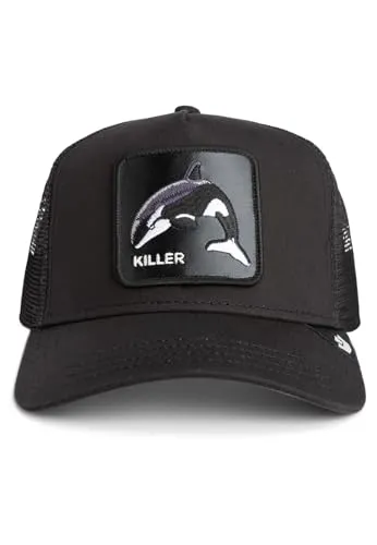GOORIN Bros. Killer Trucker Cap Original Recipe black - Trucker Cap aus hochwertigem Material mit verstellbarem Druckknopf-Verschluss, ideal für den täglichen Gebrauch und garantiert authentisch mit holografischem Aufkleber.