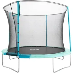 TP Toys Trampolin UP10 - Blau | Ø 305 cm | Mit Sicherheitsnetz für Kinder - Trampolin für Kinder mit Sicherheitsnetz, fördert aktives Spielen im Freien und bietet maximale Sicherheit. Ideal für die ganze Familie mit einem stabilen Stahlgerüst und innovativem Eingangsdesign!