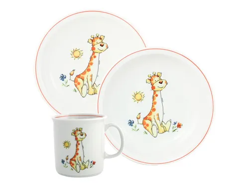 Eschenbach® PORZELLAN GERMANY Kindergeschirr-Set 3-tlg. Zoo & Co. für Kinder