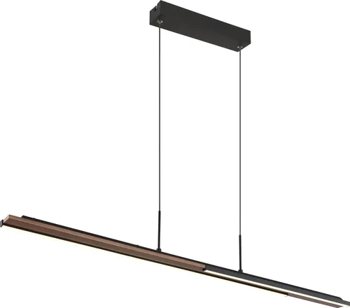 Elegante Hängelampe in Schwarz Matt mit LED - Moderne Pendelleuchte aus schwarzem Metall und opalem Silikon, ideal für stilvolle Beleuchtung. Mit 24W LED für energieeffiziente 1100lm bei 4000K Farbtemperatur.