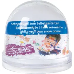 Heyda Schneekugel 204888400 - Nussknacker - Kreative Schneekugel aus Kunststoff für 2 Fotos, mit Glitzer und abnehmbarem Boden. Ideal zum Personalisieren und Gestalten als Geldgeschenk.