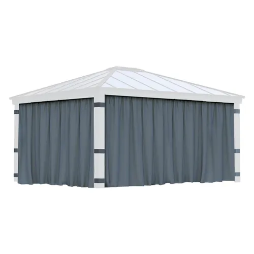 NSH Nordic Pavillon Vorgangset 466x212cm Grau (466 cm, 212 cm) (7290108611250)