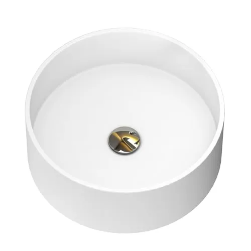 doporro Waschbecken Aufsatzwaschbecken Colossum804 - Design Waschbecken aus hochwertigem Gussmarmor, leicht zu reinigen und mit optionaler Nano-Versiegelung für extra Hygiene. Ideal für eine stilvolle Badrenovierung.