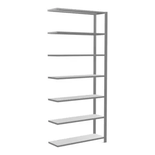Anbauregal MULTIplus85, 2300 x 1000 x 300 mm - Werkstatteinrichtung für bis zu 192 Aktenordner pro Regalfeld, flexibel und schnell aufzubauen mit edler ungelochter Rahmenfront.