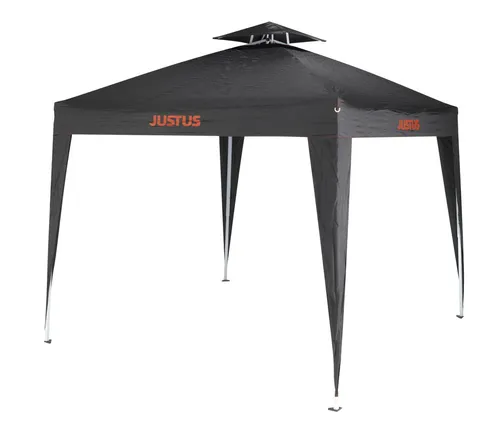 Justus Grillpavillon 2,5 x 2,5 m faltbar in schwarz von JUSTUS