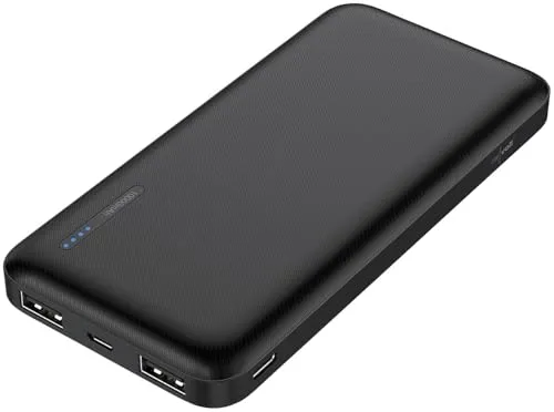 revolt Powerbank Handy: 10.000 mAh USB-Powerbank mit 3 Ausgängen