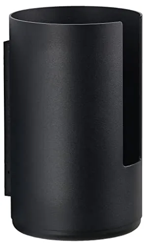 Zone Denmark Rim Toilettenpapieraufbewahrung - Wandmontage, Schwarz - Elegante Toilettenpapieraufbewahrung für die Wand, mit Montageset im Lieferumfang, ideal für einen modernen und aufgeräumten Badezimmerstil.