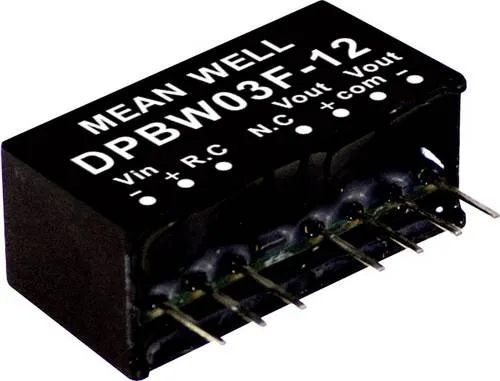 MEAN WELL DPBW03F-12 DC/DC-Wandlermodul 125mA 3W Anzahl Ausgänge: 2 x Inhalt 1St.