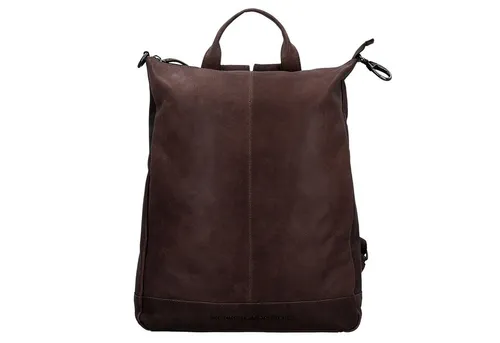 The Chesterfield Brand Rucksack - Stylischer Rucksack aus Leder mit großem Hauptfach, ideal für DIN A4 Unterlagen. Verstellbare, gepolsterte Schultergurte und extra Fächer für optimale Organisation.