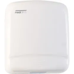 Sensor Händetrockner All Care Mediclinics 1640 W - Wandmontierbarer Händetrockner mit schneller Trocknungszeit von nur 38 Sekunden und effizienter Luftleistung von 90 L/s, ideal für öffentliche Toiletten.