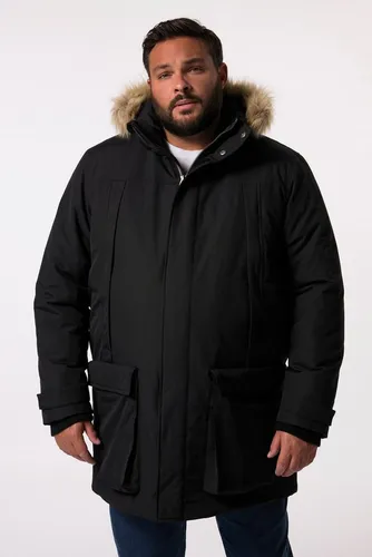 Men Plus Herren große Größen Übergrößen Menswear L-8XL Men+ Funktions-Parka, Wasser-, windabweisend, Kapuze, bis 8 XL schwarz 3XL 831944100-3XL