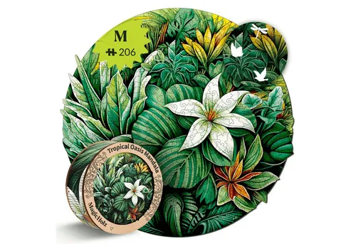MagicHolz Puzzle MagicHolz Tropische Oase Mandala Holzpuzzle, 515 Puzzleteile