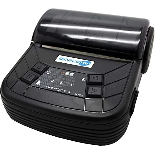 SIMPLETEK Thermischer Drucker, 80 mm, tragbar, Bluetooth, USB POS Rechnungen für Restaurants (schwarz)