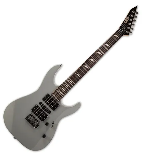 ESP LTD MT-130 Grey E-Gitarre - Elektrische Gitarre in Grau mit 24 Bünden und Hartholz-Griffbrett. Ideal für Rechtshänder und vielseitig einsetzbar - perfekt für kreative Musikstunden.