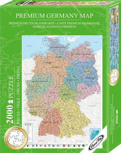 Close Up Deutschlandkarte Puzzle 2000 Teile