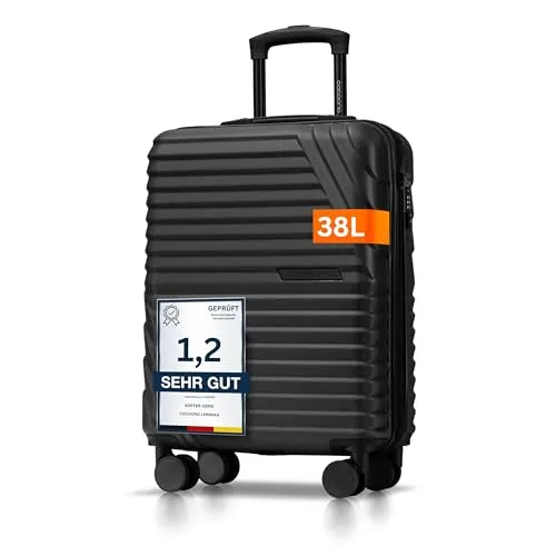 Premium Handgepäck Koffer 55x40x20cm in grau von Cocoono