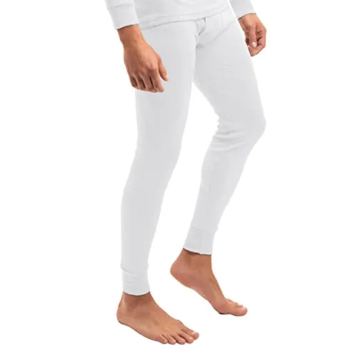 MT Herren Ski- und Thermounterhose Thermo Light Lange warme Unterwäsche - Weiß XL