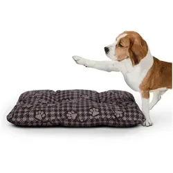 Bestlivings Tierkissen Kissen Pfoten, Polyester, Hundekissen M-XXL Hundekorb Tierbett Hundebett, kleine bis große Hunde braun 60 cm x 80 cm