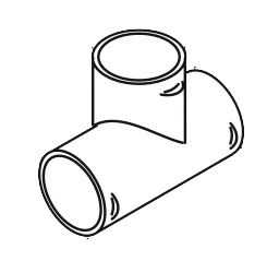 Webasto T-Stück für Luftausströmer 90-60-90 von Webasto