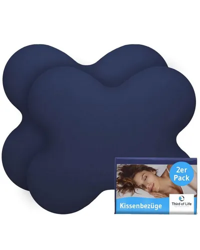 Third of Life Seitenschläferkissenbezug ACAMAR Baumwoll-Kissenbezug Doppelpack