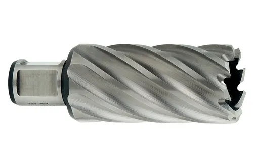 Metabo HSS Kernbohrer 26x55mm - Hochleistungsbohrer für präzise Kernbohrungen - Handwerkzeug-Zubehör, ideal für Magnetkernbohrmaschinen, sorgt für präzise und effiziente Bohrungen in verschiedenen Materialien.