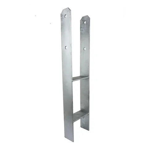 H-Anker 81 x 600 mm Pfostenträger Pfostenanker Stützenfuß H-Form GeZu Impex