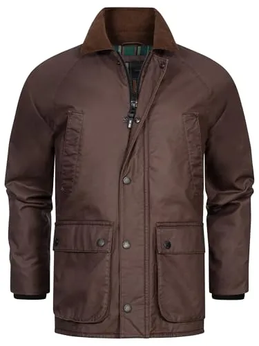 Indicode Herren INFilmen Winterjacke mit 5 Taschen und Umschlagkragen | Winterjacke Herrenjacke Männer Coffee Bean, M