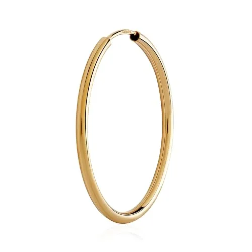 NKlaus 585 Gold Creole Ohrring, 30mm von NKlaus