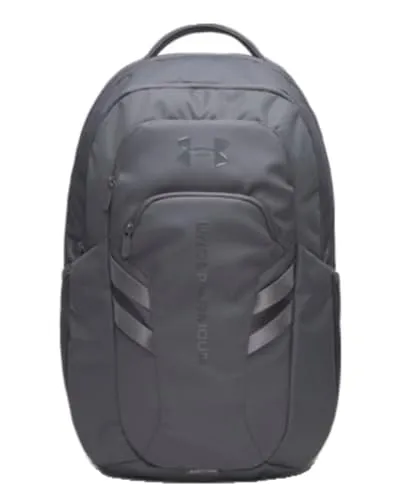 Under Armour® UA Hustle 6.0 Pro Rucksack grau - Vielseitiger Unisex-Rucksack mit 31 l Volumen, ideal für Fitness und Freizeit. Robustes Material sorgt für Langlebigkeit und praktischen Komfort im Alltag.