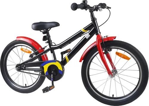 vidaXL Kinderfahrrad 22 Zoll Blau Weiß für 7-12 Jahre