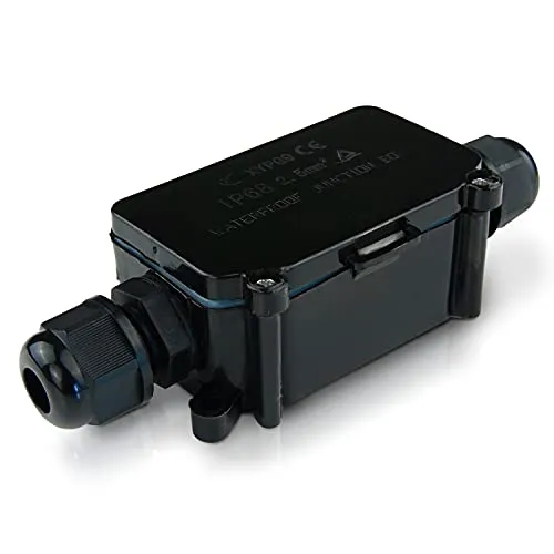 Outdoor Verbindungsdose | IP68 | Wasserdichter Kabelverbinder | für 4-8 mm Kabeldurchmesser | Schutzbox Abzweigdose Kabelmuffe Verteilerdose Anschlussdose Erdkabel