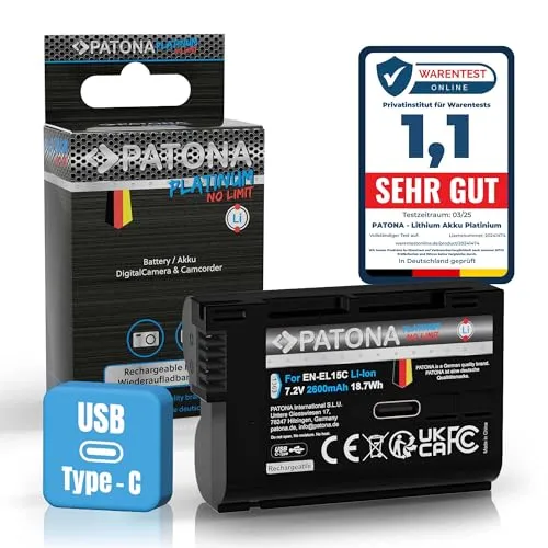 PATONA Platinum EN-EL15c USB Kamera Akku von PATONA