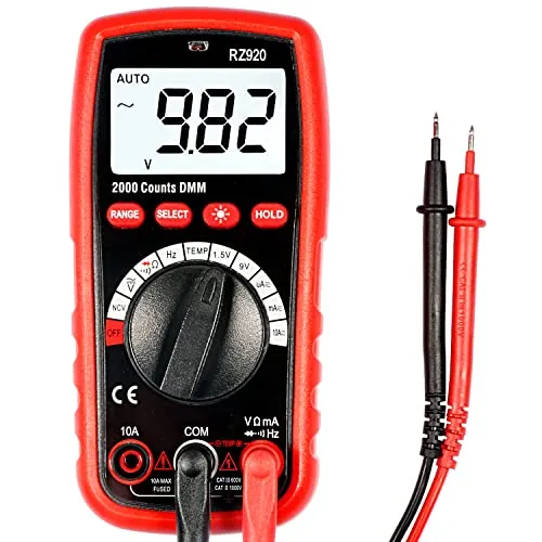 Digitalmultimeter, XRCLIF-Spannungsprüfer, 6 Grundmessungen – Spannung, Strom, Widerstand, Frequenz, Diode, Durchgang – Extra 3: NCV, Temperatur und Summer, elektrischer Voltmeter-Tester