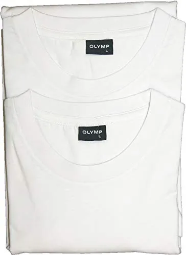OLYMP T-Shirt Casual (2er Pack) - Basic-Shirt aus hochwertiger Baumwolle, temperaturregulierend und ideal für stylische Freizeitlooks oder schicke Kombinationen mit Sakko.