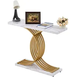 VEVOR Schmaler Konsolentisch in gold von Vevor