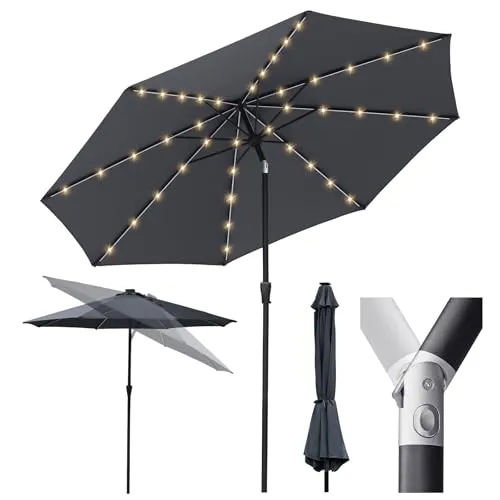 Sekey Solar-LED Sonnenschirm 330cm mit 40 LED von Sekey