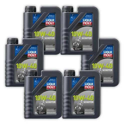 6x 1L LIQUI MOLY 1618 Motoröl Motorbike 4T 10W-40 Scooter