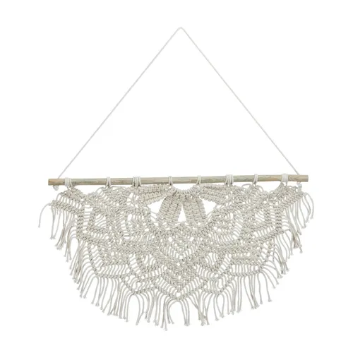 Makramee Wandbehang Macrame Wandhänger  Boho Deko Yoga Deko Wanddekoration creme